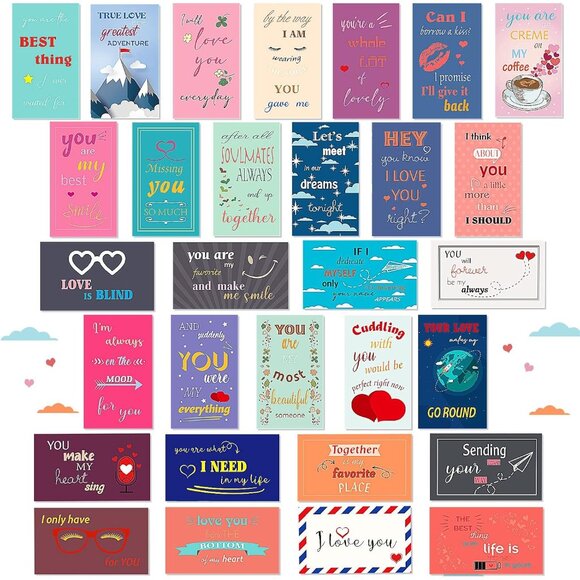Other - 120 Pieces Love Notes for Him Her Romantic Lunch Box Notes Mini Valentine's Day